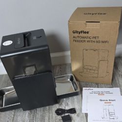 CityFlee Automatic Pet Feeder 5G Wifi Controlled 20cup Capacity 2 side