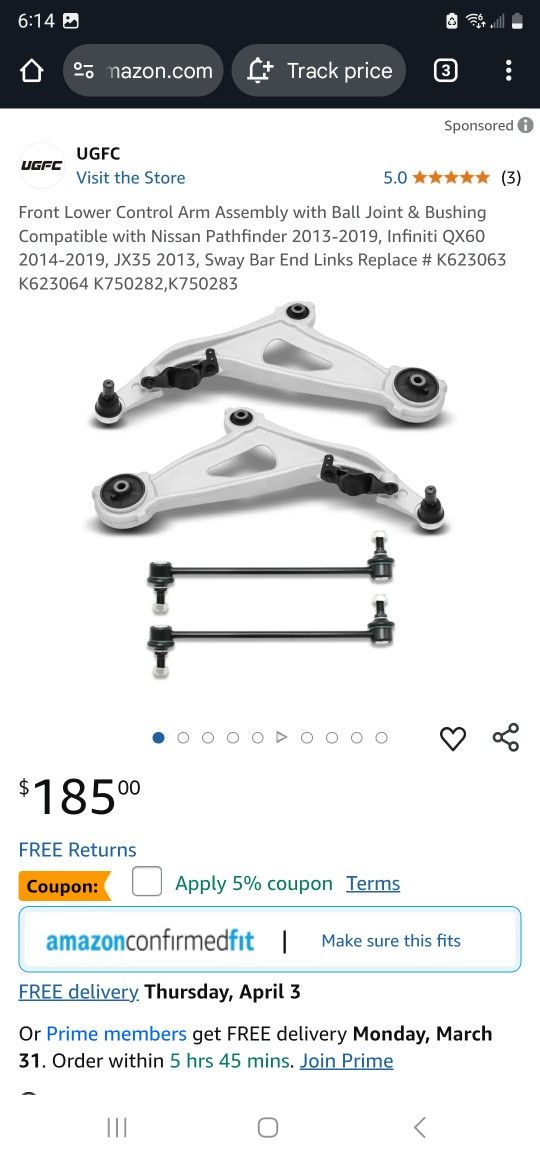 Q60 Lower Control Arms