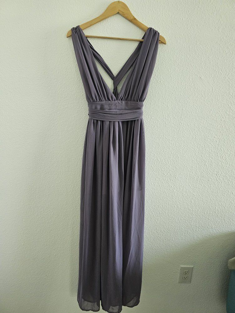 Backless Formal Dress Size M Purple
