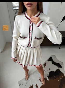 Ch*nel- Woman’s Knitwear Set - White