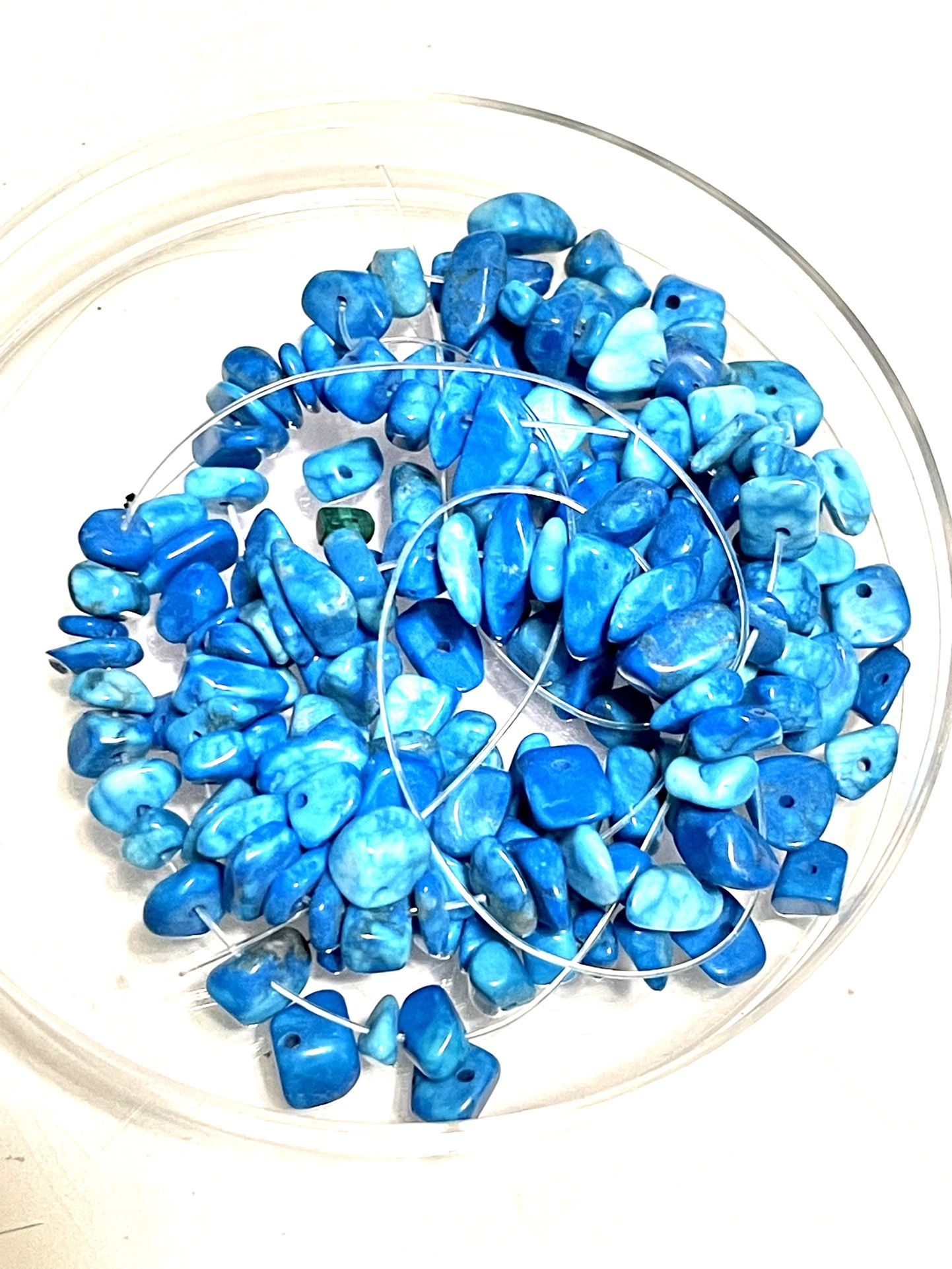Lot Of Dyed Howlite Beads