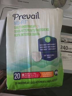 Prevail daily underwear size Medium