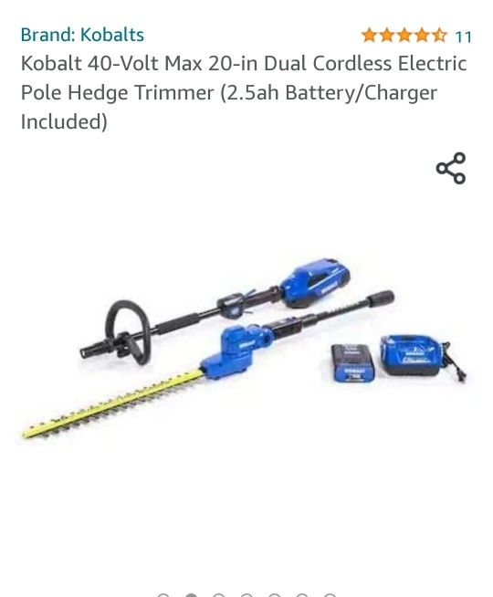 Kobalt pole sales hedge trimmer