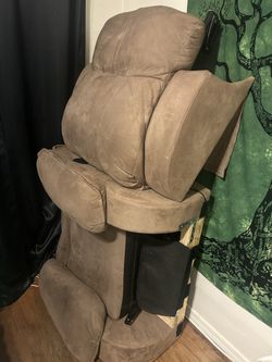 brown electric recliner 