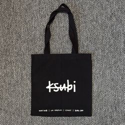 KSUBI SMALL BLACK TOTE BAG
