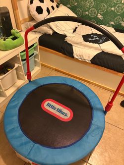 Little Tikes Kids Mini Trampoline with Handle Bar