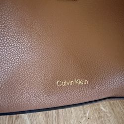 Calvin Klein Brown Leather Purse