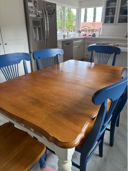 Farmhouse kitchen table and chairs