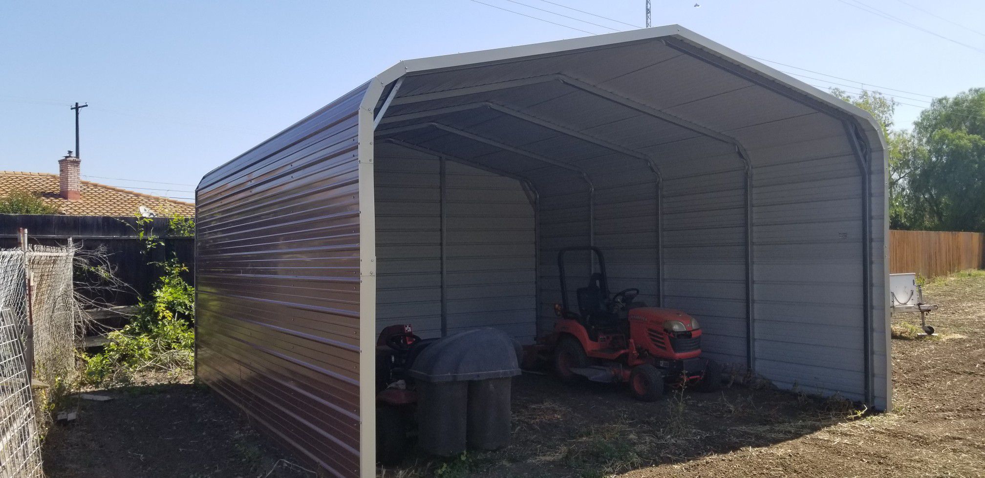 18'x21' shed. Less than 2 years old in like new condition. Comes with engineered drawings. You take down and transport. $3,000