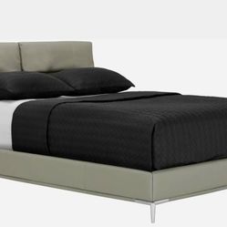 Santino gray micro platform bed