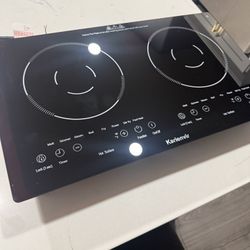 Karienvir 2 Burner Electric Cooktop 110v Portable 