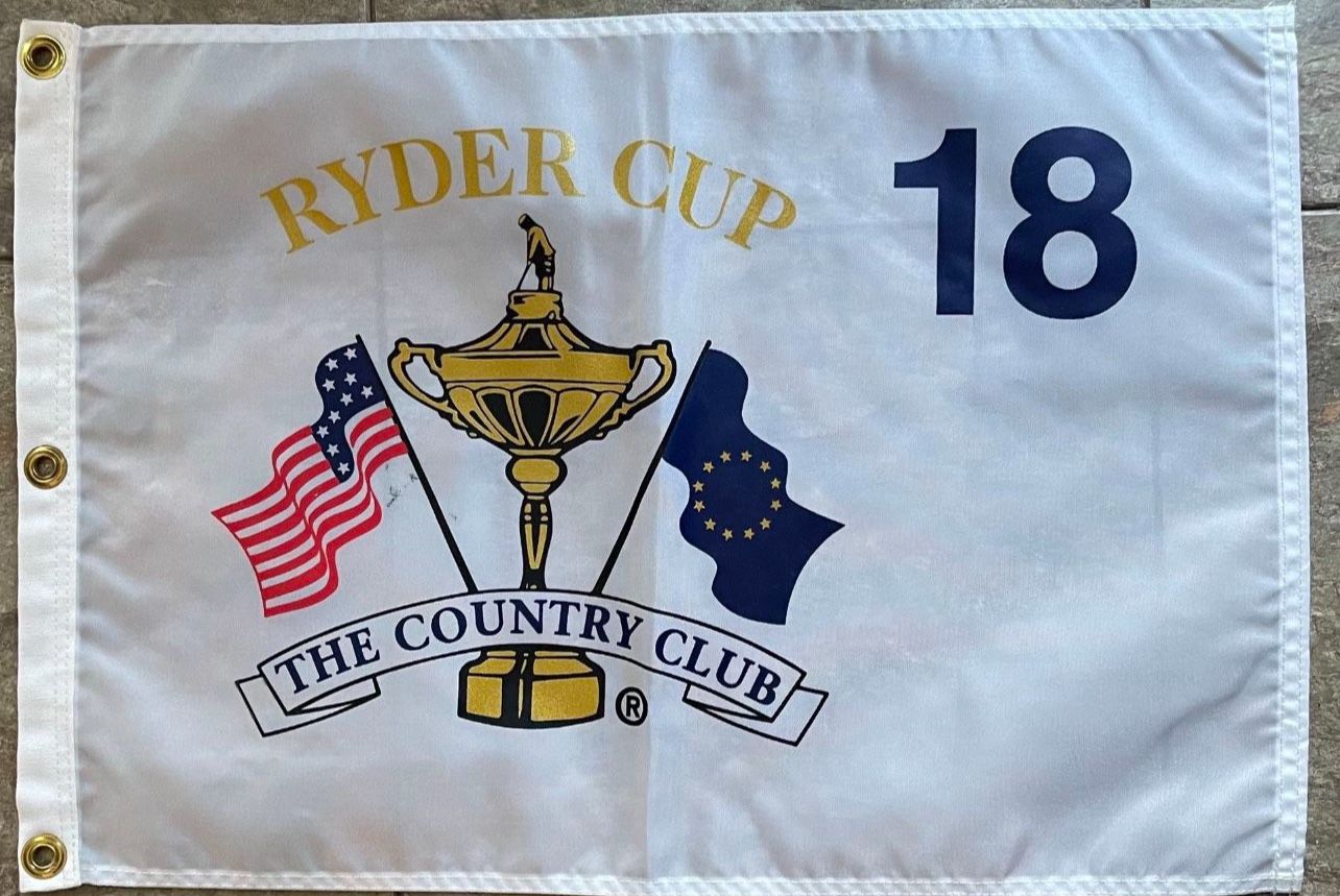 1999 Ryder Cup Pin Flag The Country Club Brookline - Vintage