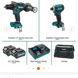 40V Max XGT Brushless Cordless 2-Pc. Combo Kit (Hammer Driver-Drill/Impact Driver) 2.5Ah