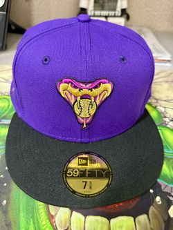 Arizona Diamondbacks New Era 59Fifty Fitted Hat 7 5/8 Crown Royal LIDS Purple Black Gold