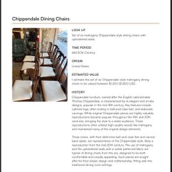 Beautiful Antique Chippendale style Dining Chairs