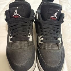 jordan 4s black canvas