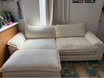 White Chenille Couch