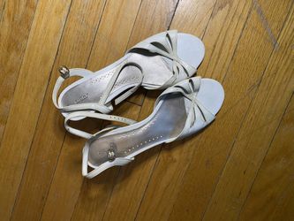 white heels (fioni, size 8)
