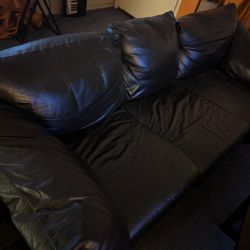 LEATHER  SOFA ..NICE!
