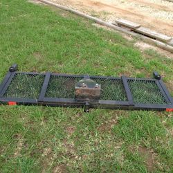 Travel Trailer Rear Grill With Spare Tire Attachment