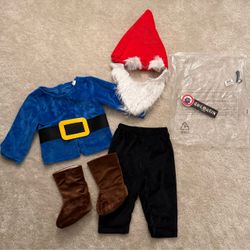 6/9 month Gnome Halloween Costume Set