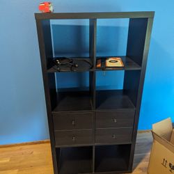 2x4 IKEA Kallax Shelves With Drawers