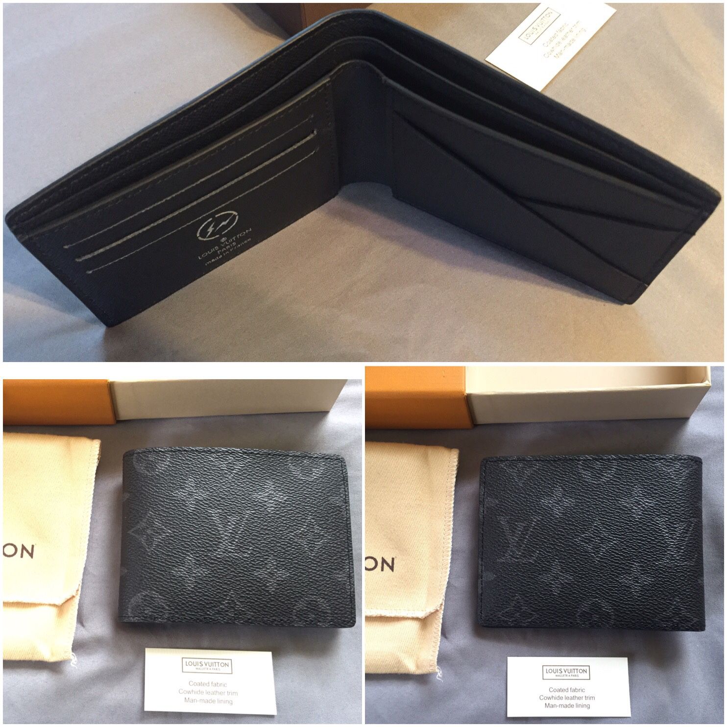 Louis Vuitton x fragment Pocket Organizer Monogram Eclipse Black (USED –  RIF LA