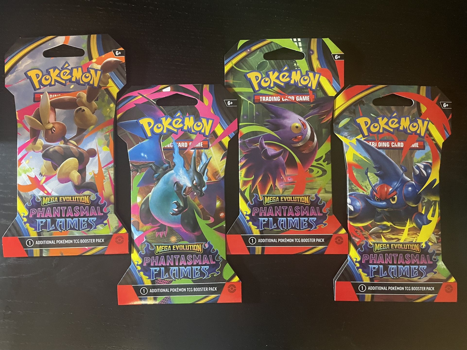 Pokemon TCG - Phantasmal Flames Sleeved Booster Packs