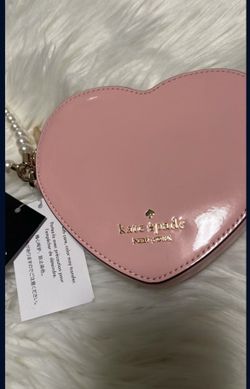 Kate spade Pink Heart Pearl Wristlet Coin Bag