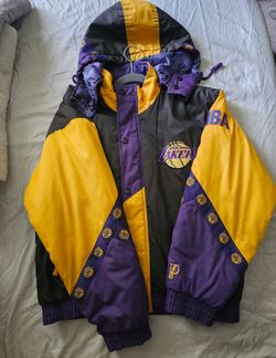Vintage Puffer Jacket L.A. LAKERS PRO PLAYER By Daniel Young