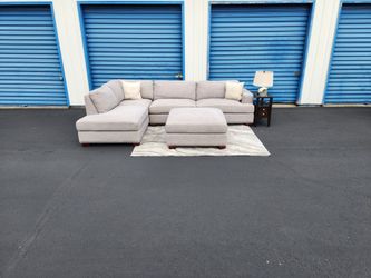 Sectional Sofa + Ottoman FREE DELIVERY