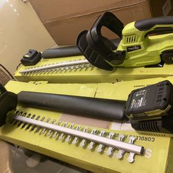 Cordless Hedger With Lithium Ion Batteries And 1 Hour Rapid Charger 