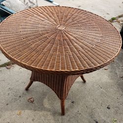 Wicker Dining Table 