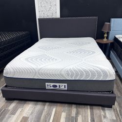 Queen Memory Foam Gel Come With Free Box Spring - Free Delivery 🚚 Today Yo Reasonable Distance