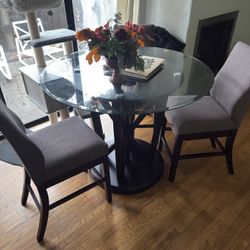 Glass Top Fining Table