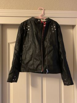 Girls size 7/8 Minnie Mouse Leather Jacket