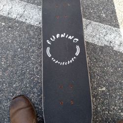 Burning Skateboard