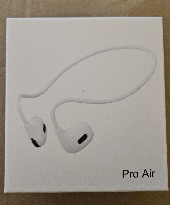 Pro Air Bluetooth Headphones Bone Conduction Wrap Around Sport Headphones White