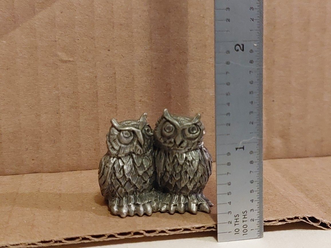 1982 Hudson Pewter Owl Figurine