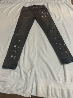 purple jeans