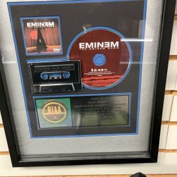 Framed & Matted Collectible Display - Eminem's "The Eminem Show" Platinum Sales Award