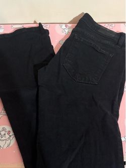 Bebe black jeans low rise and flare size 2