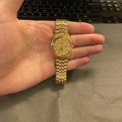Men’s Gold Seiko SQ Day Date Watch