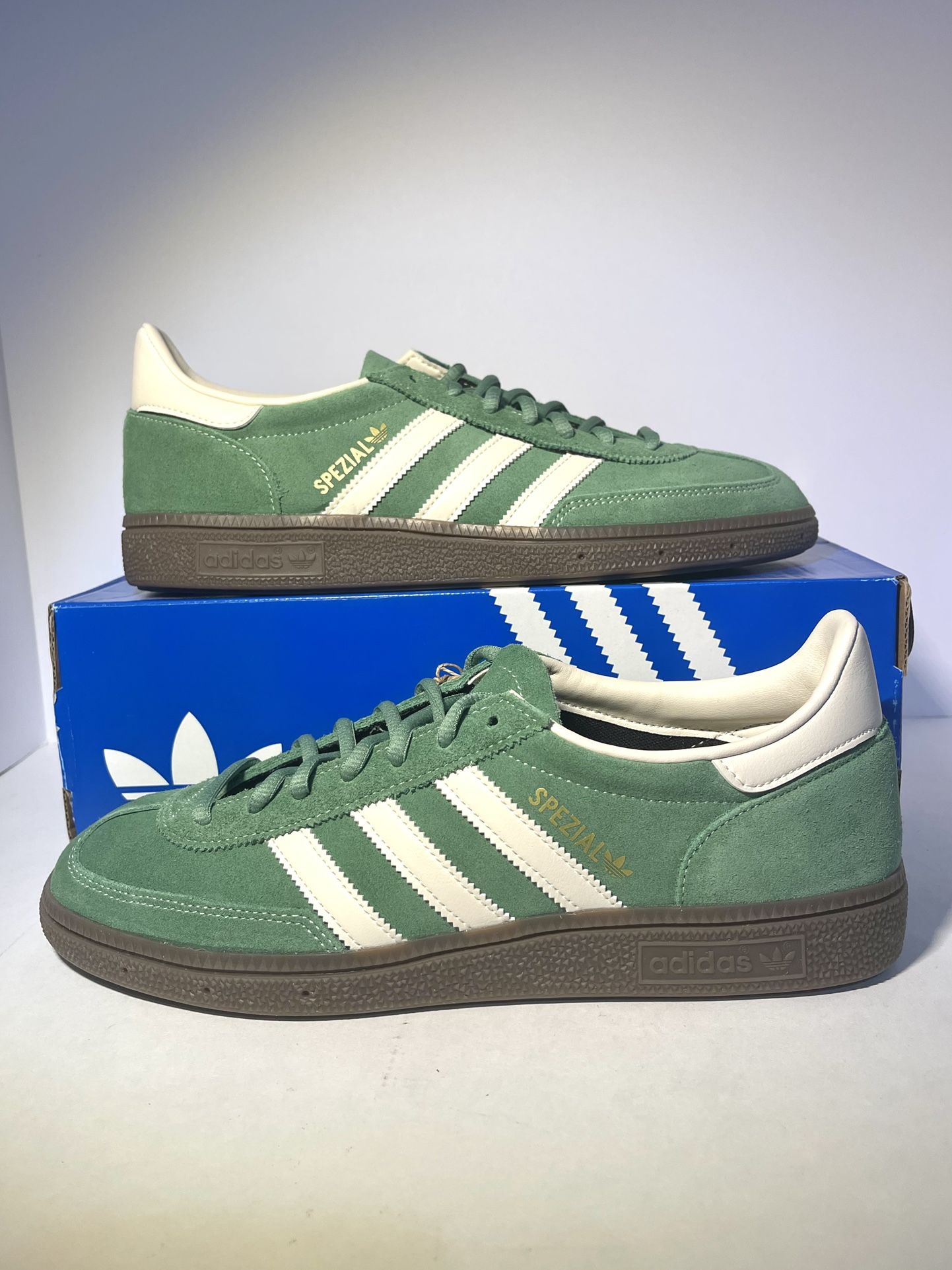 Adidas Handball Spezial Preloved Green Gum/ Cream White Sizes 7.5, 9.5 AVAILABLE
