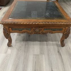 Coffee table marble top