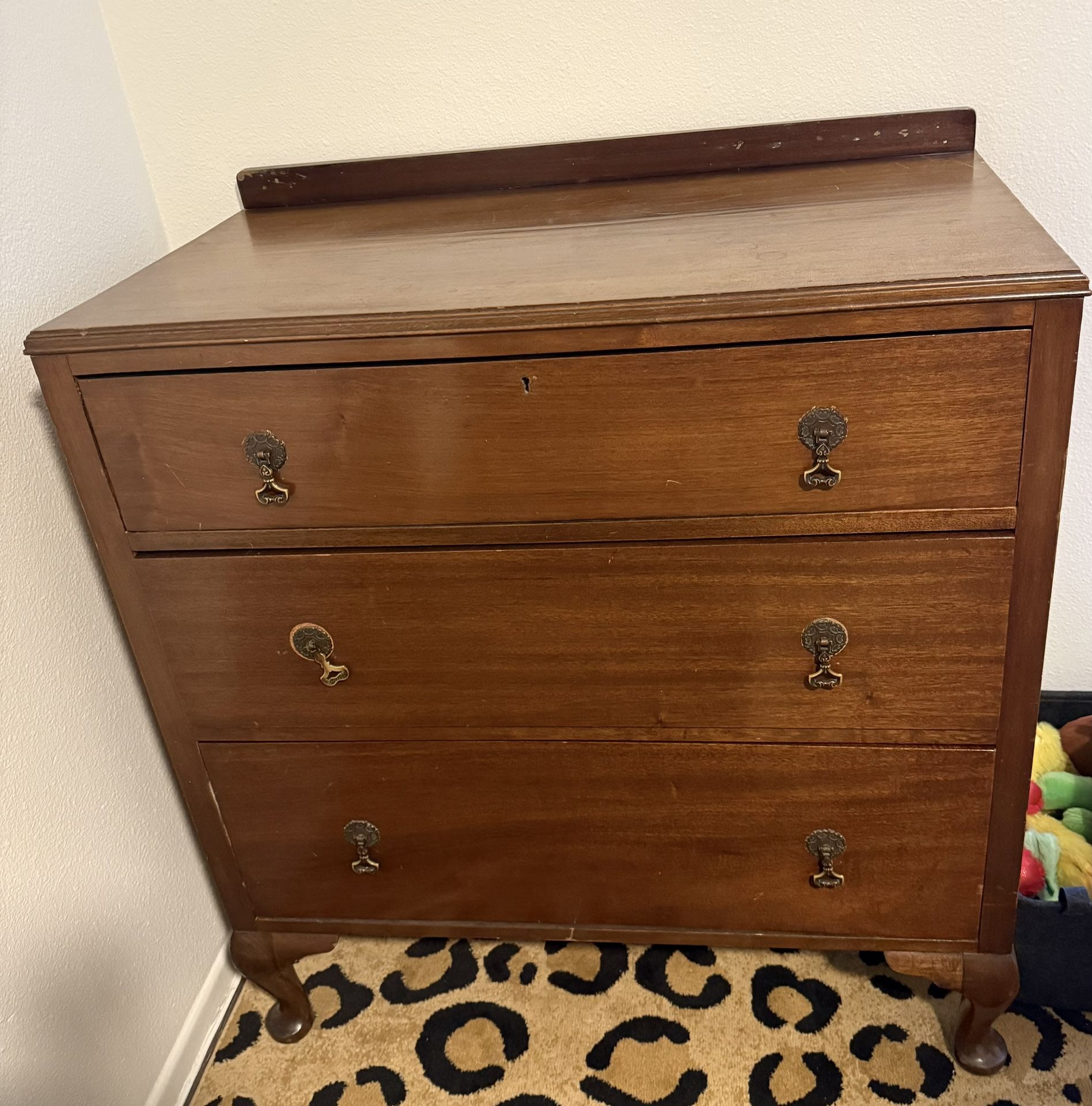 Antique Mahogany Small Dresser