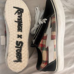 Revenge x Storm Plaid Vans 8.5 Mens NEVER USED