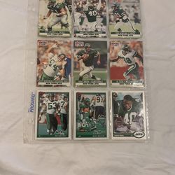 New York JETS 1991 Trading Cards