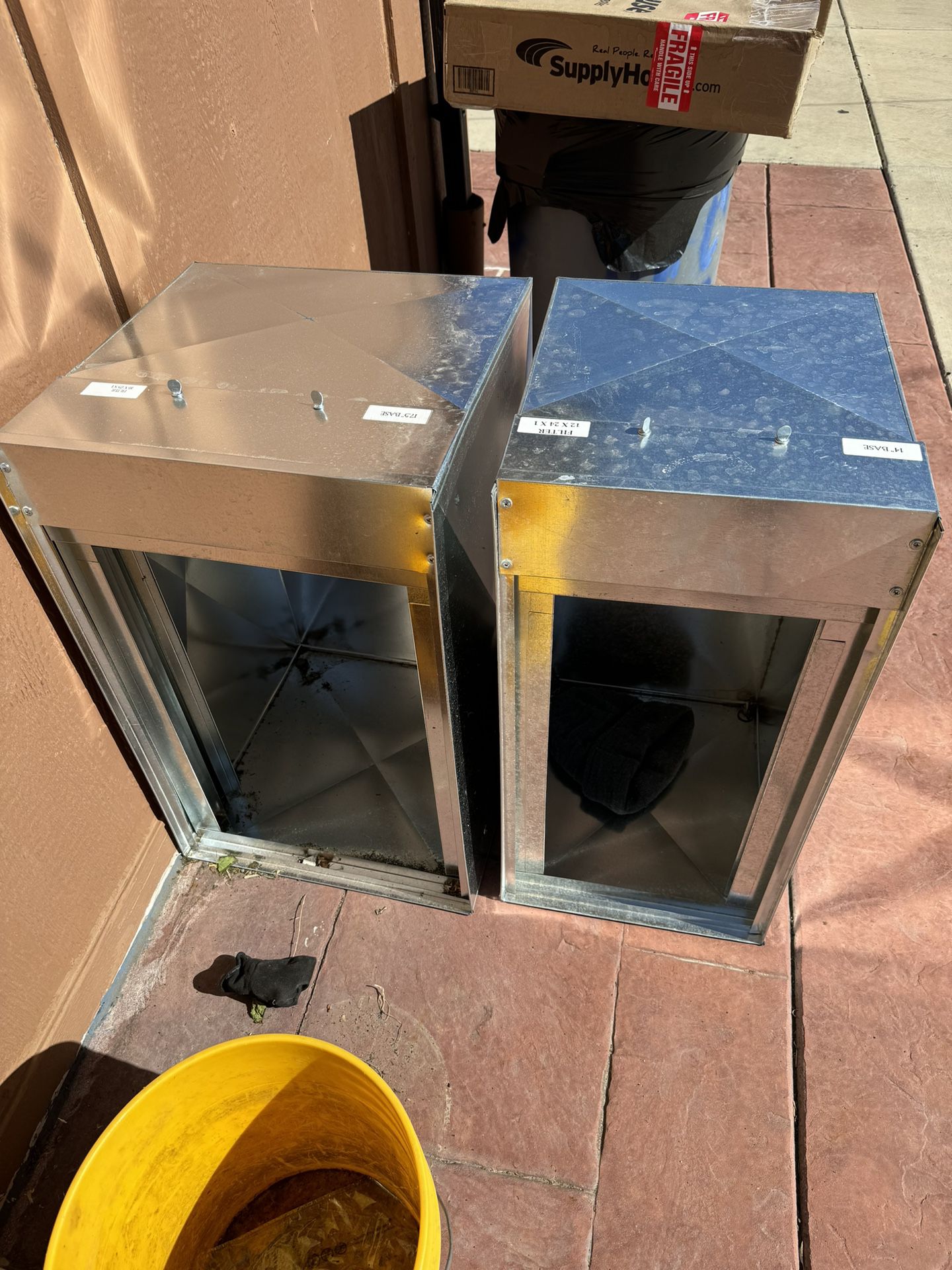 2 HVAC Return Air Filters Boxes 