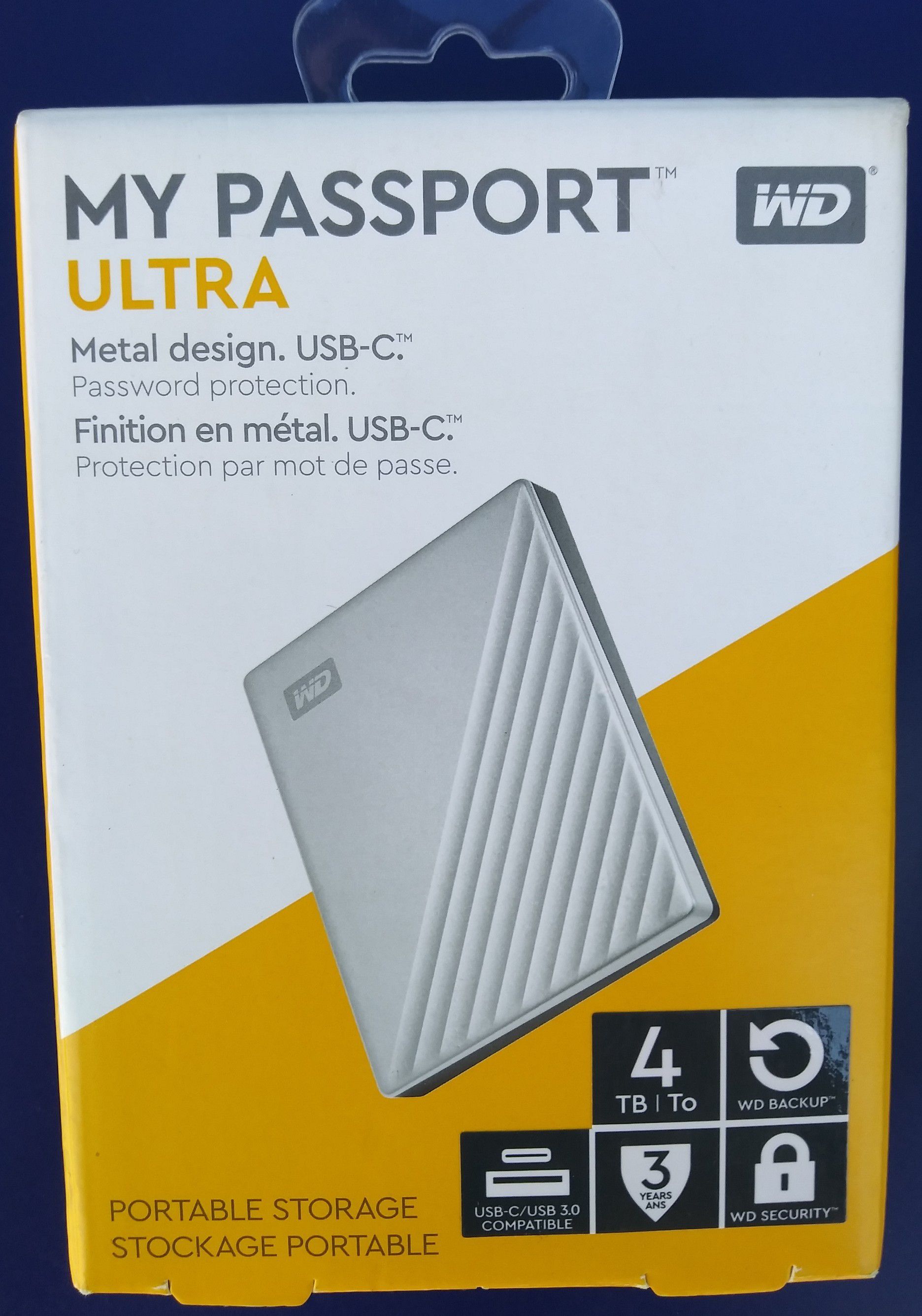 WD My Passport Ultra 4TB External Portable Hard Drive Brand New